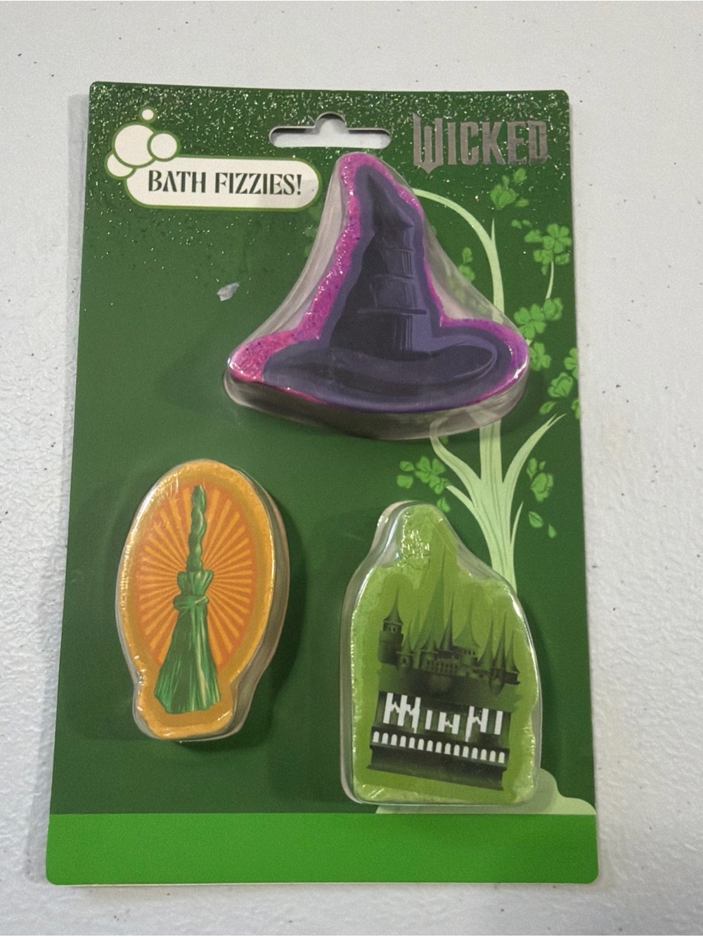 Wicked Bath Fizzies Kids Bath Bomb Trio - Purple, Orange, Green